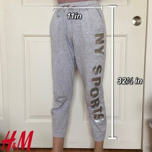 H&M: NY Sport Grey Sweatpants With Pockets
